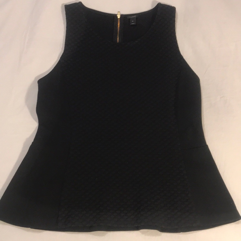Black J. Crew peplum top